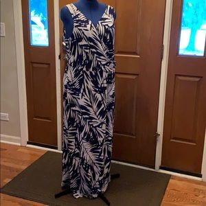 Blue and White Dress